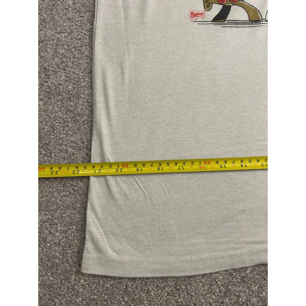 Furry Feline Creatives Graphic Tee Mens L Oatmeal Excellent Japanese Cat Fish - Picture 3 of 5